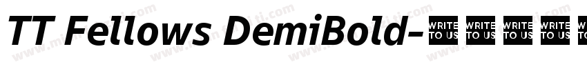 TT Fellows DemiBold字体转换